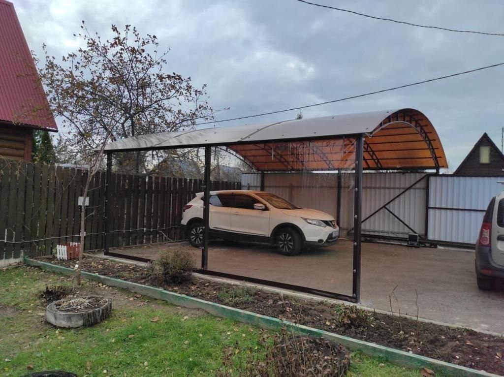 Прозрачные шторы ПВХ для навеса под автомобиль в Пучеже